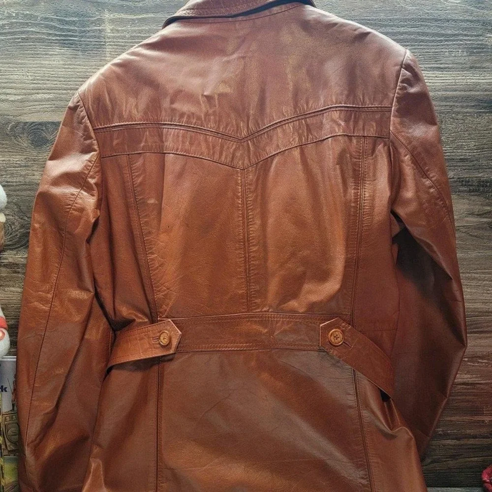 Vintage Leather Lined Jacket by‎ Raffaelo Sz L